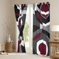 thumbnail image 3 of Manfei Circular Dots Black Out Curtains,Modern Geometric Curtains Pack of 2 (42x63 Each),Red Gray Bedroom Curtains For Boys Girls,Breathable Home Decor, 3 of 6