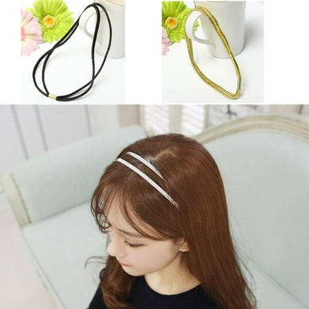 Generic Double Strand Tinsel Shiny Elastic Ties Headband Hair