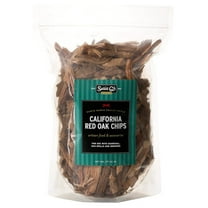 100% Red Oak Wood Chips - Smoker Chips, Disc, 2 Pounds, 177 Cubic Inches