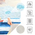 thumbnail image 3 of Yayeee Bath Rug for Bathroom Floor Non Slip Rectangle Fluffy Soft Absorbent Mat, 16"x24", Blue Sailboats, 3 of 7