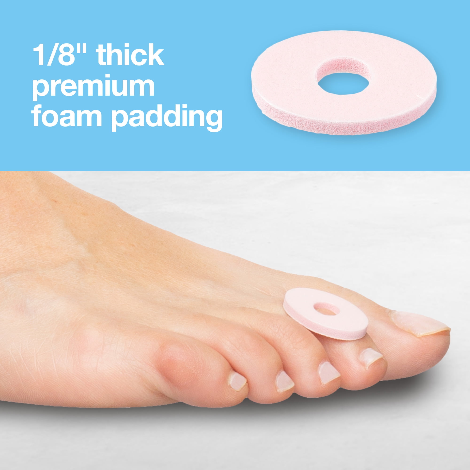 ZenToes Protector Corn Cushions for Foot Care Water Resistant Relief Pads 72 Count Walmart