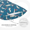 thumbnail image 5 of Fotbe Festive Dachshund Fun Pillow Cases - Envelope Closure - Luxury, Extra Soft, Cooling Pillow Covers - Wrinkle, Fade, Stain Resistant-20"x30", 5 of 8