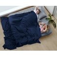thumbnail image 4 of Manta Utopia Bedding azul marino, 100% algodón, 350 g/m² [304 x 304 cm], 4 of 7