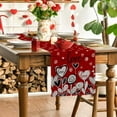 thumbnail image 5 of New Valentines Day Heart Table Runner Festival Party Table Decoration Tablecloth for Home Living Room Cabinet Coffee Table Romantic Holiday Decor, 5 of 6