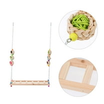 OUNONA  Small Bird Toys Pet Chicken Swing Set Hen Playground