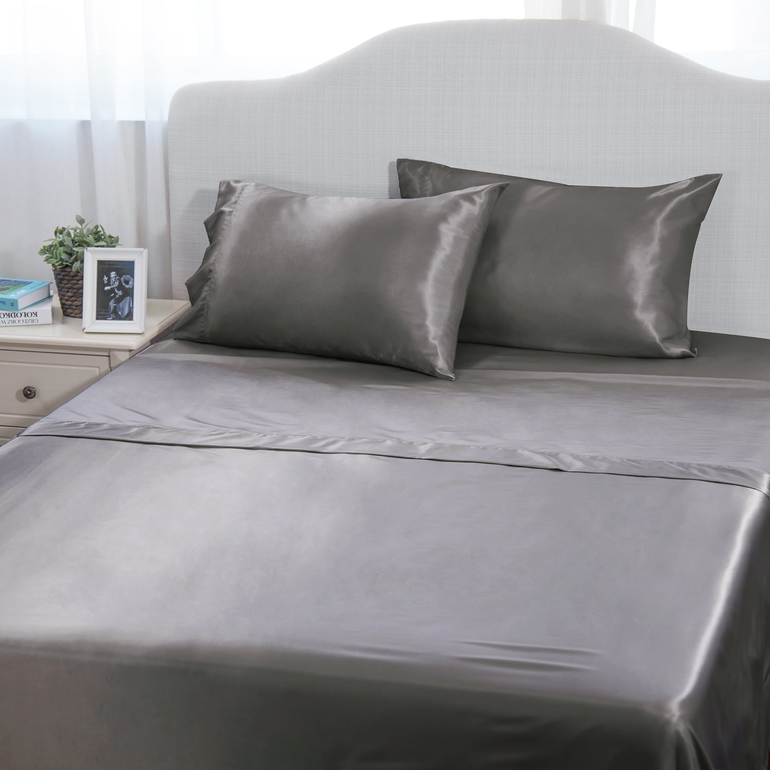 Soft Bed Sheets Set 4 Piece Deep Pocket Bedding Sets Wrinkle Free Hypoallergenic