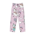 thumbnail image 4 of Fotbe Llama Unicorn and Rainbow Men's Pajama Pants,Sleepwear Pants,Pj Bottoms Drawstring And Pockets-XX-Large, 4 of 9