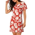 thumbnail image 2 of Rocae Tomatoes for Nightgowns for Women Sleep Shirts Short Sleeve Nightshirt Pullover Nightdress, 2 of 6