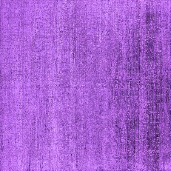 Ahgly Company Indoor Square Oriental Purple Industrial Area Rugs, 8' Square