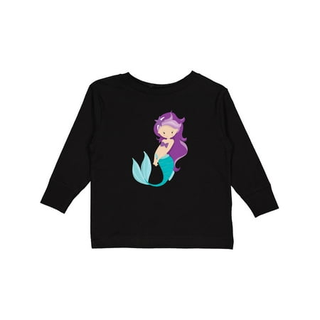 

Inktastic Mermaid Gift Toddler Toddler Girl Long Sleeve T-Shirt