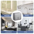 thumbnail image 3 of Paper Towel Dispenser,Wall Mount Dispenser Hand Towel Tissue With Key Hand Towel Tissue Lock Kitchen Bedroom Key Lock Kitchen Paper Towel Dispenser Towel Tissue With Dsfen Wyan White, 3 of 7