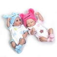 thumbnail image 1 of Muñeca Reborn Twins de 10 pulgadas, niña y niño recién nacidos que se ven realistas, silicona de real, regalo de cumpleaños para niños, modelo d Baoblaze Newborn Doll Realistic, 1 of 8
