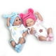 thumbnail image 3 of Muñeca de vinilo de silicona Reborn Twins para niño y niña, vestido falso con ropa para niños pequeños, ojos azules acrílicos, uñas dibujadas a mano, Zulema Newborn Doll Realistic, 3 of 8