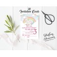 thumbnail image 3 of Darling Souvenir Blue Birthday Invitation Card Printable Elegant Fill or Write In Blank Party Invites 28 Pcs 5 x 7 Inches, 3 of 5