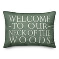 thumbnail image 2 of Creative Products Welcome on Green 14x20 Indoor / Outdoor Pillow, 2 of 3