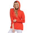thumbnail image 4 of YELETE Women’s No Strings Attached Hoodie - Plus Size, Red 3XL, 4 of 4