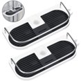 thumbnail image 1 of Without Drilling Shower Shelf For The Shower Rod - Bathroom Shower Rack Adjustable Height, For Shower Rod With A Diameter Of 19mm - 25mm (2 Pieces), 1 of 7