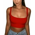thumbnail image 1 of Top Sans Manches Femme Été Dame Bandeau Extensible Crop Top, 1 of 5