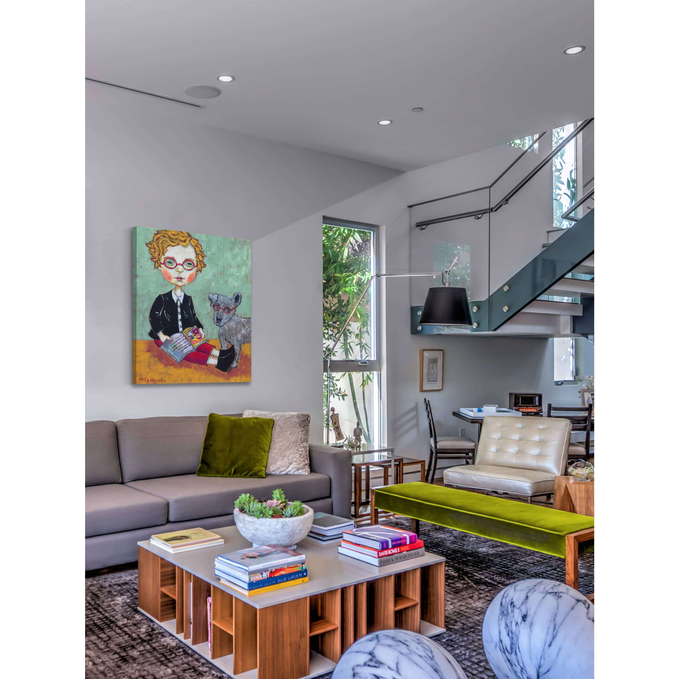 "Clever Boys" Painting Print on Wrapped Canvas
