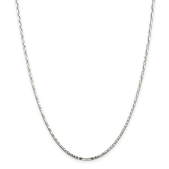 Sterling Silver 2mm Round Snake Chain