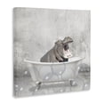 thumbnail image 2 of Stupell Industries Rustic Lodge Baby Hippo Bath Time Canvas Art, 17 x 17, by Kim Allen, 2 of 7