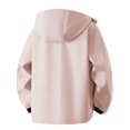 thumbnail image 4 of USNSM Mens Fleece Zipper Jacket Lightweight Insulated Water Resistant Windbreaker Hooded Fall Winter Jackets for Golf Casual Pink XXXL, 4 of 8