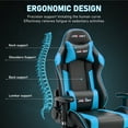 thumbnail image 4 of JONPONY Game Chair,Ergonomically Designed Computer Chair with headrest and 2D Armrests,with Footrest and Lumbar Support,High Back Office Chair Support 8 Hours Long Sitting,Computer Chair,BLUE, 4 of 8