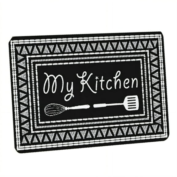 AUQ Kitchen Rugs,15.7"*23.6" Kitchen Mats for Floor,Polyester Kitchen Runner Rugs Non Skid Washable