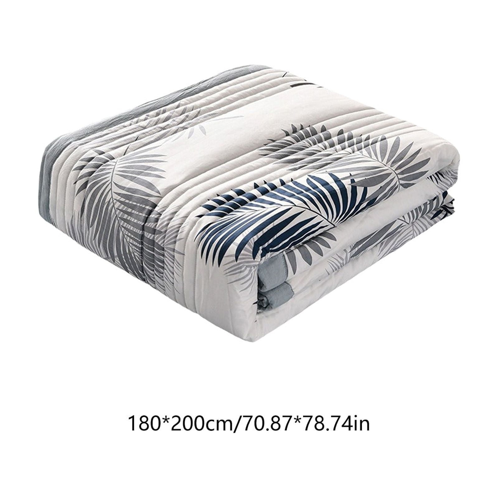 Qocolhg Summer Quilt Bedding Modern Air Conditioner Quilt Cotton Breathable Comforter Print Floral Quilts Bedspread Twin/Full/Queen Size, Machine Washable & Easy to Care, 70.8x78 inch