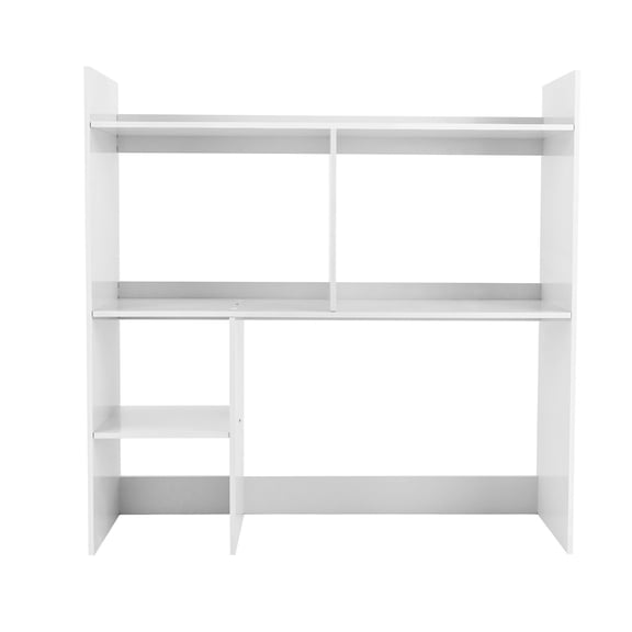 35.4" Desktop Organizer Shelf Desk Hutch for Computer Desk 3 Tier Desk Shelf Multifunctional Freestanding Storage Rack Display Shelf for Home Office
