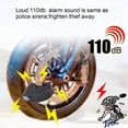 thumbnail image 5 of Candado de disco antirrobo para motocicleta con alarma, candado de disco para motocicleta de 110db para motocicletas, bicicletas y scooters (negro) Hy, 5 of 5