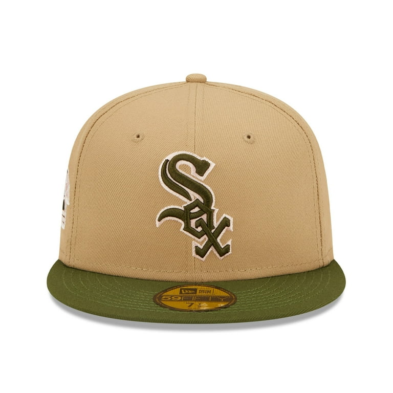 Olive green white sox hat Clearance