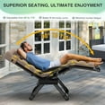 thumbnail image 5 of PNKKODW 33" XXL Zero Gravity Chair, Reclining Lounge with Removable Cushion & Headrest, Upgraded Lock, Footrest, for Indoor/Outdoor, Khaki, 5 of 8