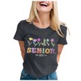 thumbnail image 1 of Icvfdpl Shirts For Women Graduation Season Printed Short Sleeve Crew Neck Outwear Soft L, 1 of 4