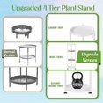 thumbnail image 3 of Metal & Wood Plant Stand Indoor & Outdoor Multi Levels lbs Capacity, 3 of 7