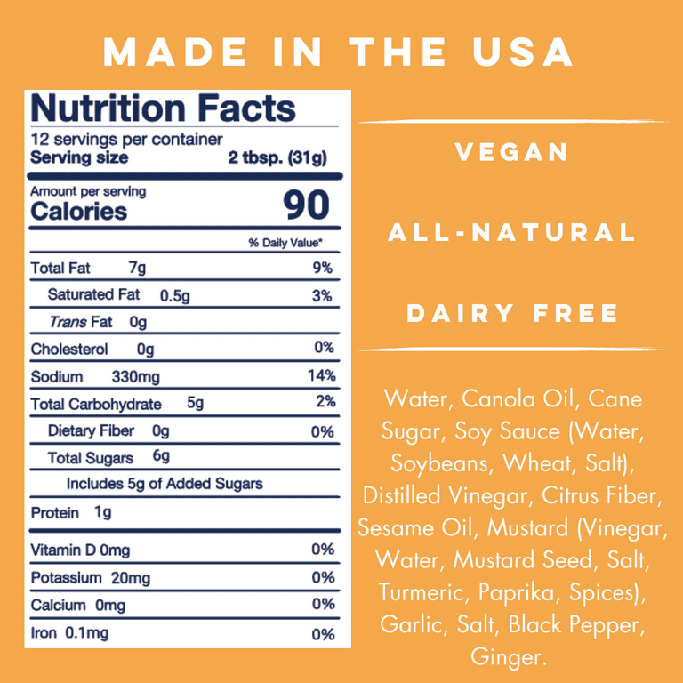 Yo Mama's Foods - Dairy-Free, Low-Carb Asian Sesame Dressing