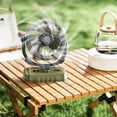 thumbnail image 1 of Danhjin Outdoor Oscillating Fan 100 Speed High Speed Circulation Fan 6000 MAh Battery Rechargeable And Reverse Chargeable Digital Fan With Hook Night Light Function, 1 of 6