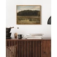 thumbnail image 5 of Drsoum Vintage River in Forest Wall Art 11x14in Natural Framed Rustic Retro Nature Landscape Prints Farmhouse Classic Decorations for Bathroom Bedroom, 5 of 6