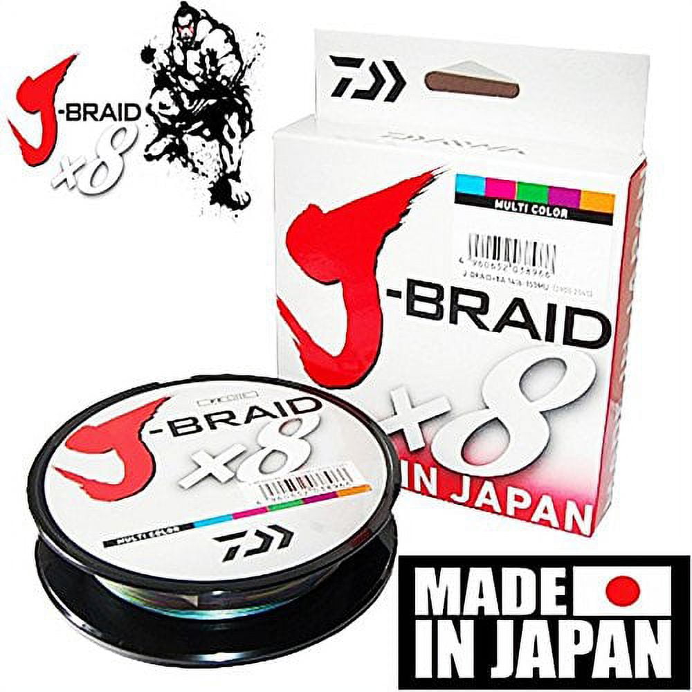 Daiwa 30-300MU J-BRAID Braided Line 30lb 330yd 300m Multi-Color
