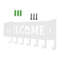 thumbnail image 2 of Tongina Key Organizer Hanger Rack Key Holder with 7 Hooks Welcome Word Living Room Mudroom Office Key Wall Mount Holder , white, 2 of 8