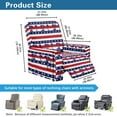 thumbnail image 6 of SCRAWLGOD American Flag Palm Tree Recliner Slipcovers 4-Pieces Lazyboy Recliner Cover Recliner Couch Covers Reclining Chair Covers with Storage Pocket Furniture Protector for Living Room, 6 of 7