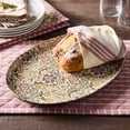 thumbnail image 6 of Better Homes & Gardens Edith Vine Floral Stoneware 16" Oval Serving Platter, 6 of 9