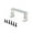 Silver, variant on RC Car Servo Mount Bracket Steering Gear Seat Aluminium Alloy Precision for 1/24 Micro B 244016 RC Cars