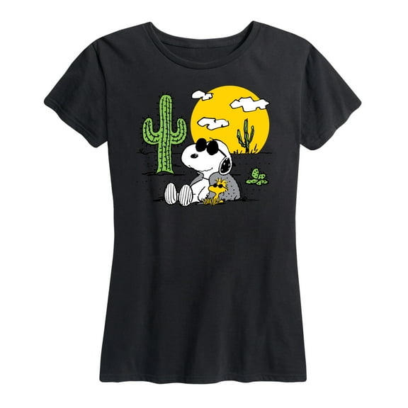Peanuts - Snoopy & Woodstock - Women's Short Sleeve Graphic T-Shirt