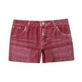 thumbnail image 2 of Purple Womens Sweatpants Faux Jeans Shorts for Women Summer Mid Stretchy Denim Shorts Butt Lifting Slimming Ripped Shorts for Women Casual Pants Women, 2 of 6