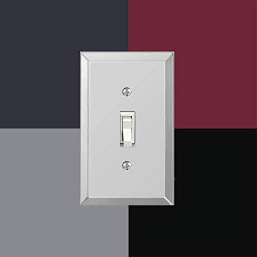 Amerelle 66RRR Moderne Wallplate 3 Rocker Acrylic Clear 1-Pack