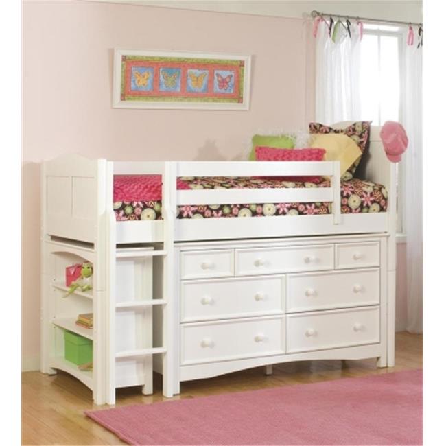 Bolton Furniture 9811500LS8020 Cottage Twin Low Loft Storage Bed