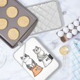thumbnail image 5 of Yayeee Pot Holders Kitchen Heat Resistant with Pocket 7"x9.8" Cotton Oven Cooking Hot Pads, Gray Cute Chubby Cat, 5 of 7