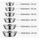 thumbnail image 3 of 6pcs Xtellar Tazones 304 Acero Inoxidable Bowl Ensaladera Mezclar, 3 of 3