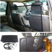 Dog Car Barrier with High Elastic Mesh and Adjustable Straps Fits Most Cars Suvs and Trucks